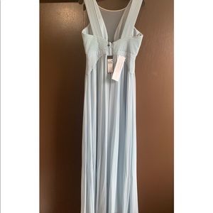 Long baby blue gown